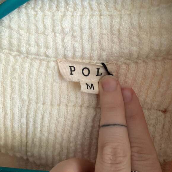 POL Color Block Button Down Oversized Cardigan - Picture 2 of 4